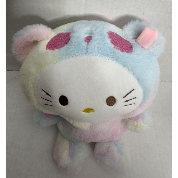 Hello Kitty Plush Toy 9.5 inch Rainbow Sherbet Official Sanrio Bear - Picture 2 of 7